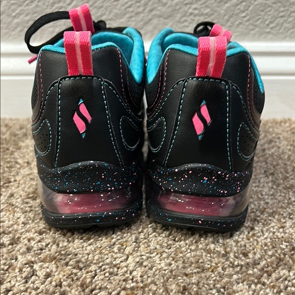 Skechers Black and Pink Athletic Shoes - Picture 8 of 12